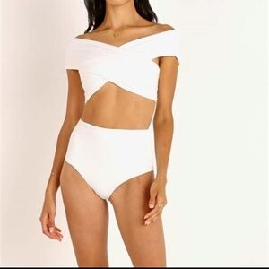 Mara Hoffman Classic White Bikini